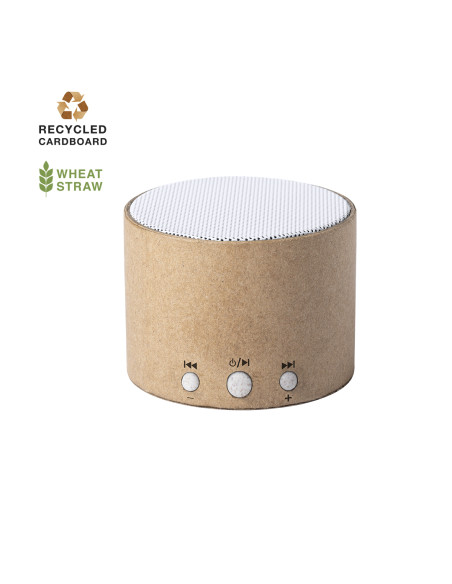 Altavoz personalizado Cartón Reciclado Bluetooth® 5.0, 3W.