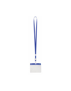 Lanyard personalizado con identificador y mosquetón.