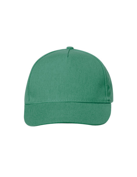 Gorra personalizada ECO, 5 paneles algodón reciclado y poliéster.