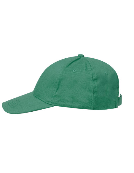 Gorra personalizada ECO, 5 paneles algodón reciclado y poliéster.