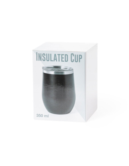 Vaso térmico Acero Inox personalizable, 350ml, tapa dosificadora.