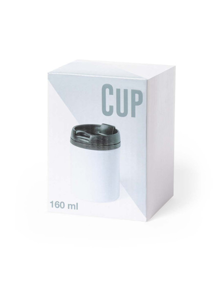 Vaso termo para publicidad, 160ml, Acero Inox, metalizado.