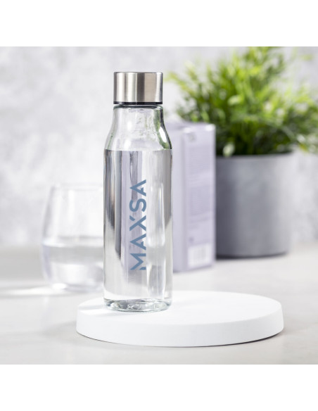 Botella de Agua Personalizada 550ml Cristal de Borosilicato