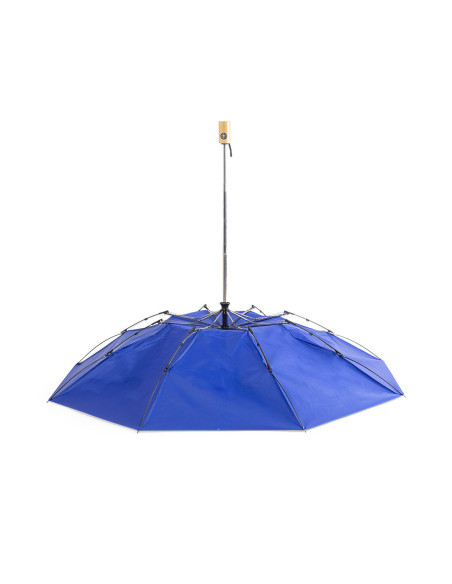 Paraguas plegable publicitario ECO en RPET con mango bambú de 103 cm