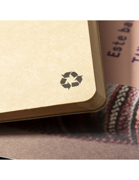 Libreta Ecológica Personalizada A5, Tapa blanda en Cartón reciclado