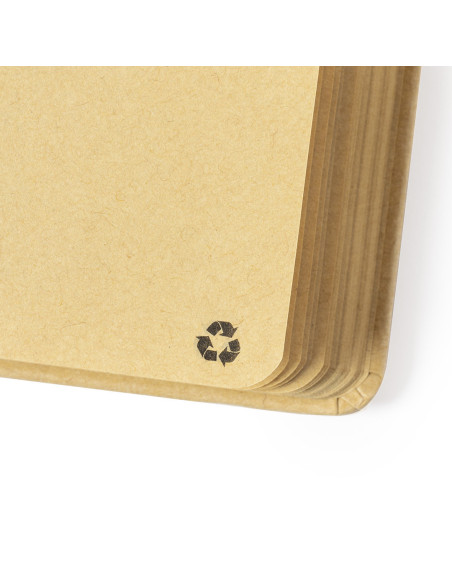 Bloc de notas Ecológico personalizado A5, tapas en cartón