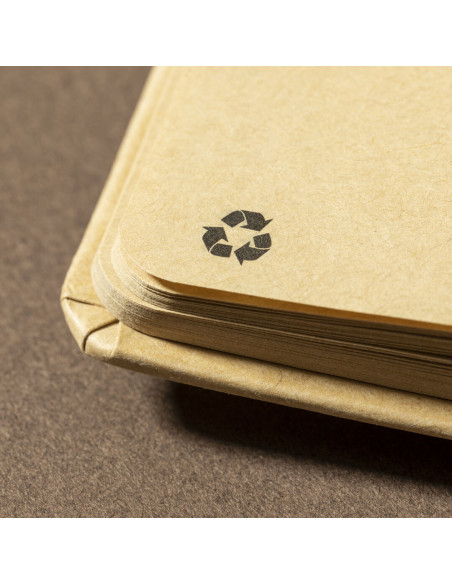 Bloc de notas Ecológico personalizado A5, tapas en cartón