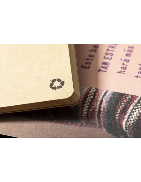 Bloc de notas Ecológico personalizado A5, tapas en cartón