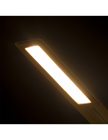 Lámpara Cargador publicitaria ECO 10W, bambú, ECO.