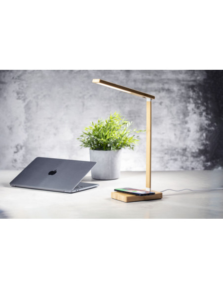 Lámpara Cargador publicitaria ECO 10W, bambú, ECO.