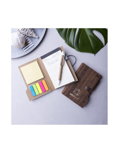 Bloc de Notas Personalizable en Polipiel símil Madera 2