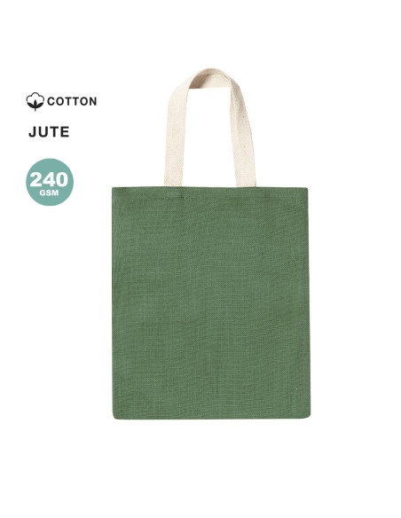 Bolsa para Personalizar en Yute 240g/m2 y asas de Algodón Natural