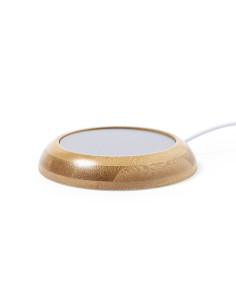Calentador de Tazas Personalizable de Bambú con conexión USB 2