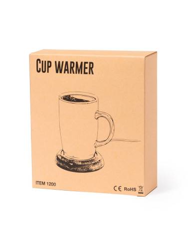 Calentador de Tazas Personalizable de Bambú con...