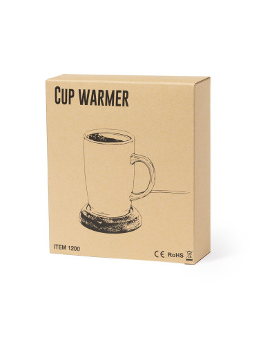 Calentador de Tazas Personalizable de Bambú con...