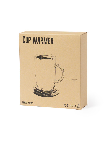 Calentador de Tazas Personalizable de Bambú con conexión USB