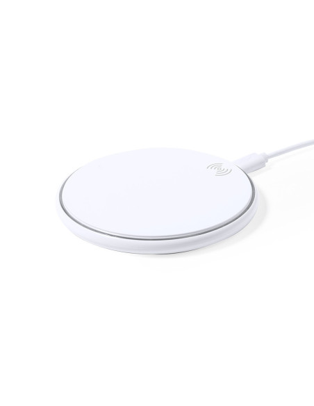 Cargador publicitario 15W, inalámbrico, base antideslizante.