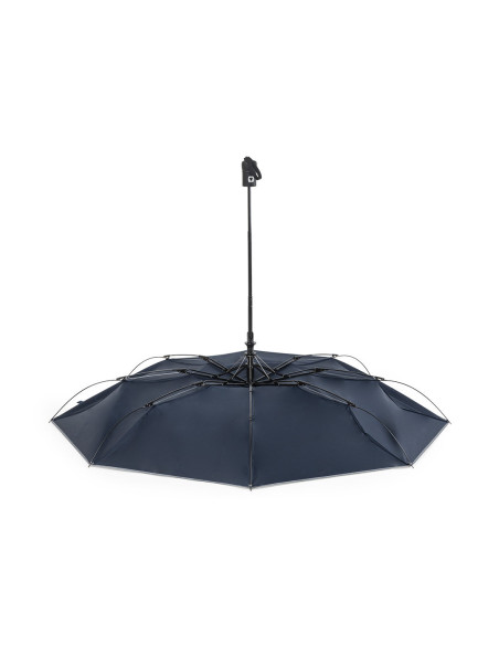 Paraguas plegable ECO en RPET de 100 cm con banda reflectante.