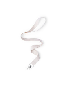 Lanyard ECO personalizado en algodón con mosquetón metálico.