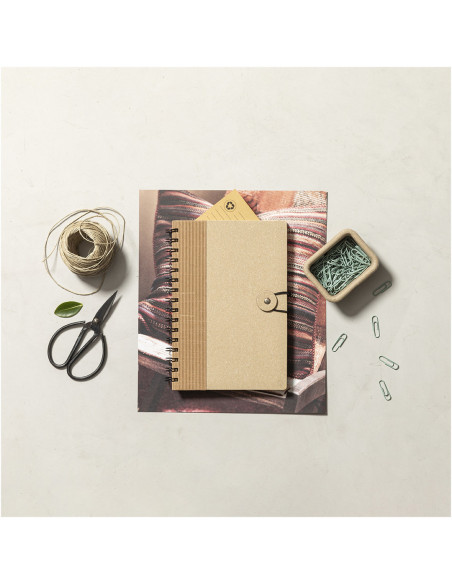 Libreta Ecológica para Personalizar A5. Tapa dura cartón reciclado