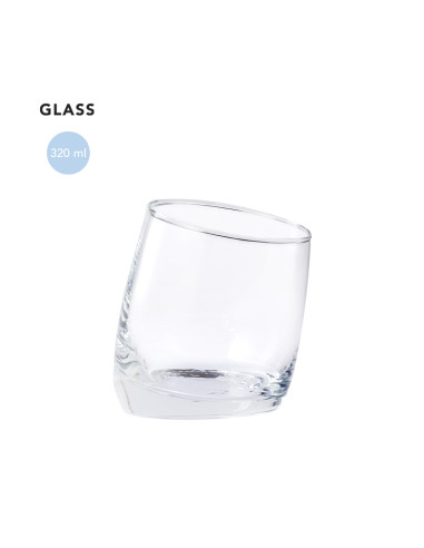 Vaso de cristal personalizado, 320ml, diseño...