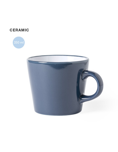 Taza Cerámica Personalizable 350ml, Blanca y...