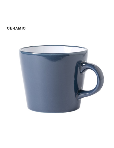 Taza Cerámica Personalizable 350ml, Blanca y exterior colores