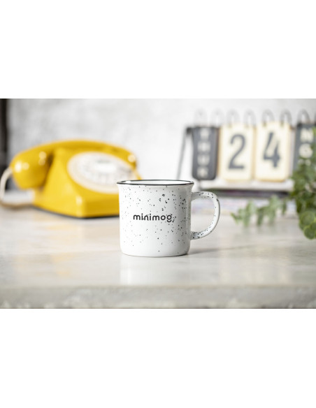 Taza de Cerámica Personalizable de 350ml, Diseño Vintage.