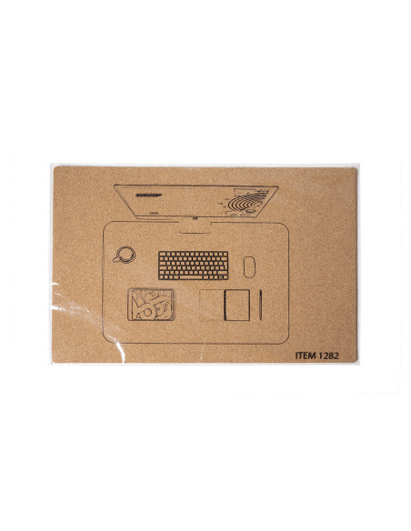 Alfombrilla ratón personalizada ECO en corcho natural, grande.