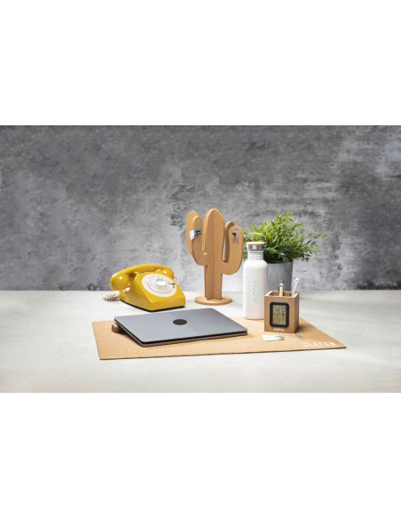 Alfombrilla ratón personalizada ECO en corcho natural, grande.