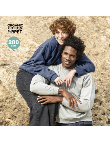 Sudadera publicitaria Unisex, algodón orgánico...