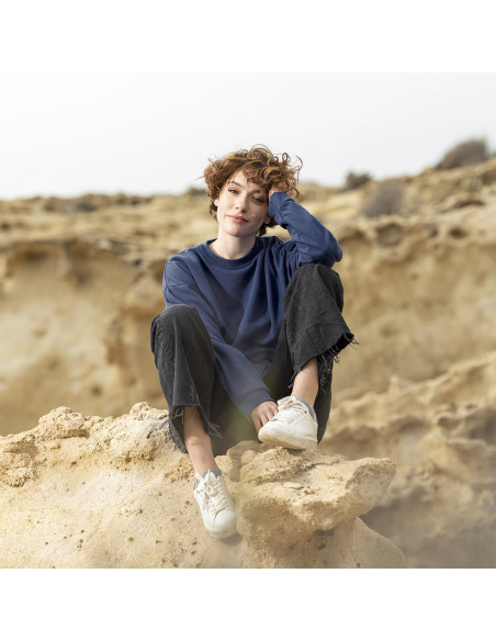 Sudadera publicitaria Unisex, algodón orgánico y poliéster RPET, 280g/m²