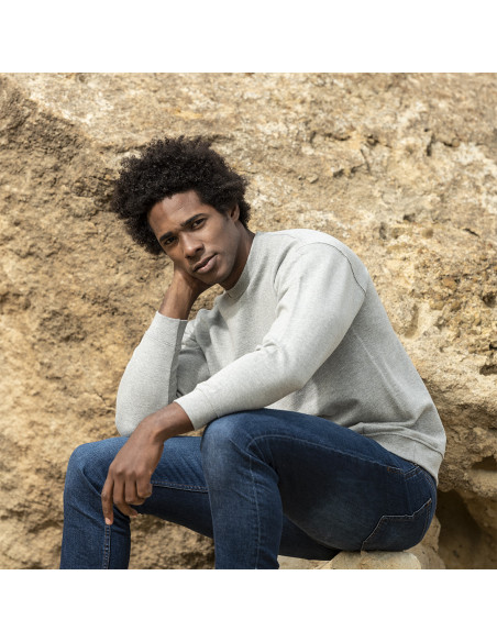 Sudadera publicitaria Unisex, algodón orgánico y poliéster RPET, 280g/m²