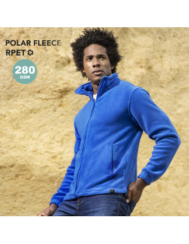 Chaqueta personalizada RPET, polar fleece, S-XXL.