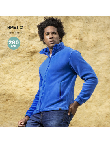 Chaqueta personalizada RPET, polar fleece, S-XXL.