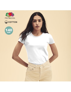 Camiseta personalizada Mujer blanca 100% algodón 2