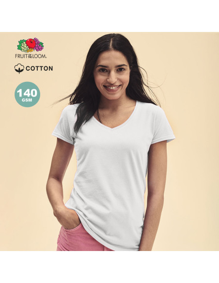 Camiseta Mujer blanca personalizada 100% algodón