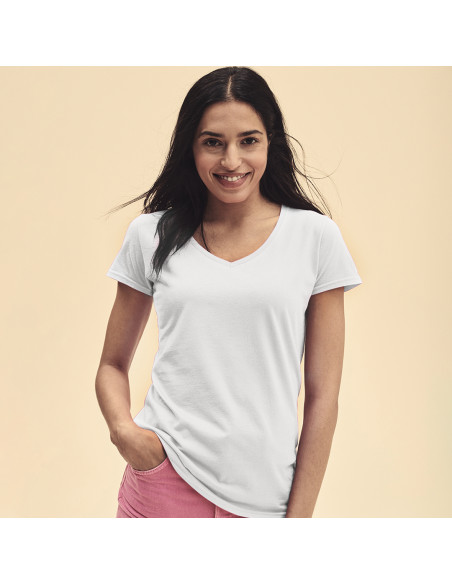 Camiseta Mujer blanca personalizada 100% algodón