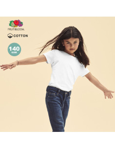 Camiseta Niña blanca Personalizada, 100% algodón 2