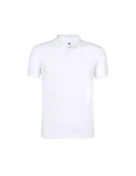 Polo para Personalizar Blanco, Algodón, Fruit Of The Loom