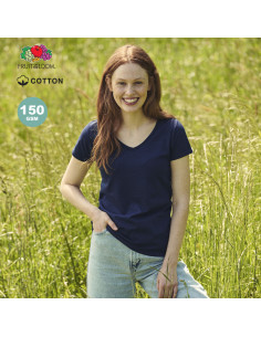 Camiseta Mujer personalizada 100% algodón peinado 150g/m² 2