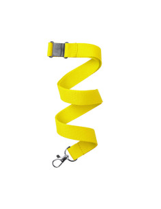 Lanyard en resistente poliéster personalizado, mosquetón...