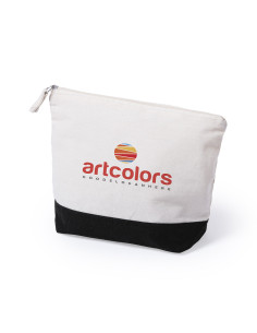 Neceser promocional en 100% algodón bicolor de 140g/m2.