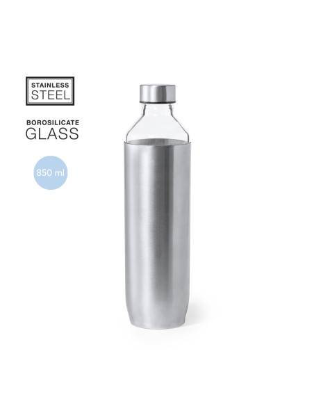 Botella de agua personalizada de Cristal 850ml