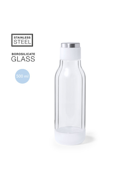 Botella Térmica Personalizada de 500ml, 2 capas en cristal