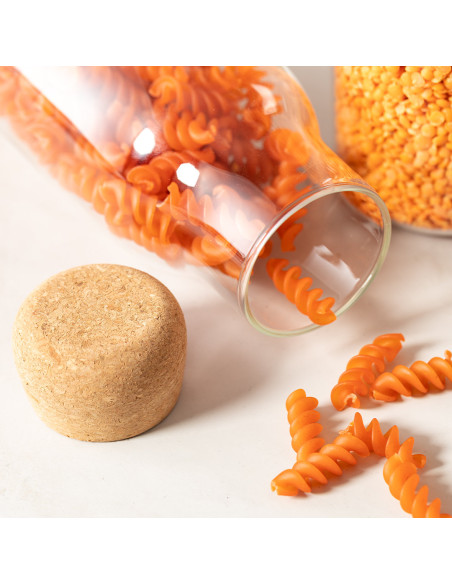 Botella Personalizada 800ml Cristal Borosilicato, Tapón Corcho