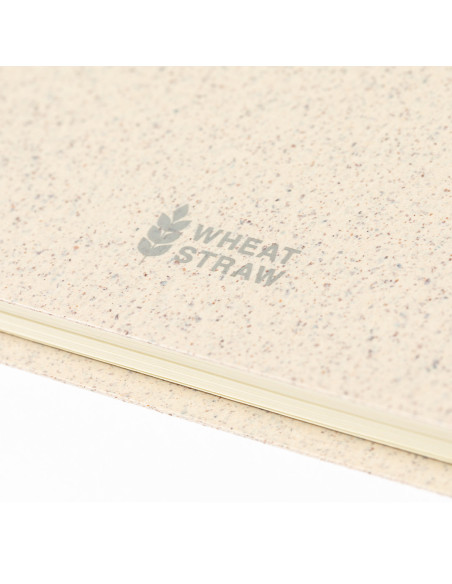 Libreta Ecológica para Personalizar de anillas, tapas Caña de trigo.