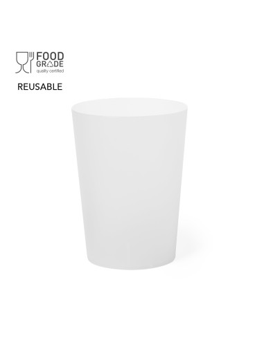 Vaso para festivales de plástico 500ml, PP, ECO-reutilizable.