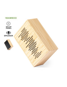 Altavoz Personalizado solar ECO Bluetooth en Bambú FSC, 3W. 2
