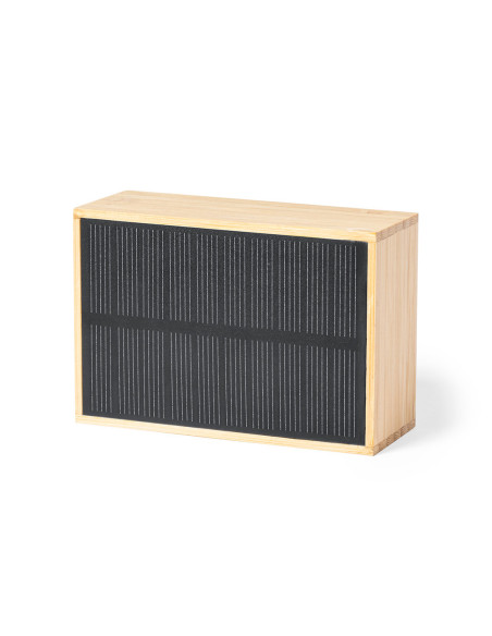 Altavoz Personalizado solar ECO Bluetooth en Bambú FSC, 3W.